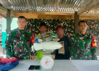 Dua Pemuda Pembawa Ganja Seberat 2 Kg Ditangkap di Jalan Trans Jayapura – Wamena
