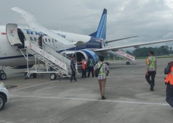 7 Orang Diamankan Terkait Kasus Penembakan Pesawat Trigana Air di Bandara Nop Goliat