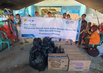 YBM PLN Sorong Peduli Korban Kebakaran Pasar Baru