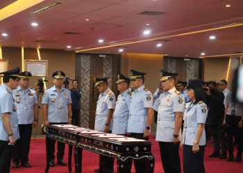 Lantik 5 Pimpinan Tinggi Madya, Yasona Laoly Beri Pesan Ini