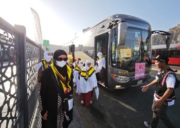 24 Jam Nonstop, Bus Shalawat Gratis Antar Jemaah ke Masjidil Haram
