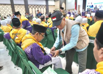 JCH Kloter UPG-29 Asal Papua Tiba di Embarkasi Makassar