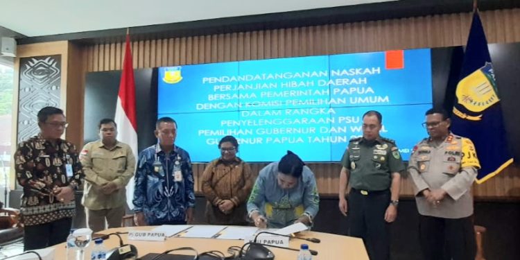 Anggaran PSU Pilgub Papua Resmi Ditandatangani, Nilainya Rp165 Miliar