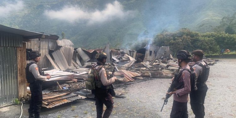 Sejumlah Rumah Pejabat Terbakar di Puncak Jaya