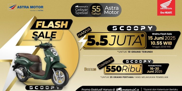 Astra Motor Jual Cepat Honda Scoopy Hanya Rp5,5 Juta