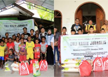 Jurnalis Papua Salurkan Tali Kasih ke Panti Asuhan dan Ponpes