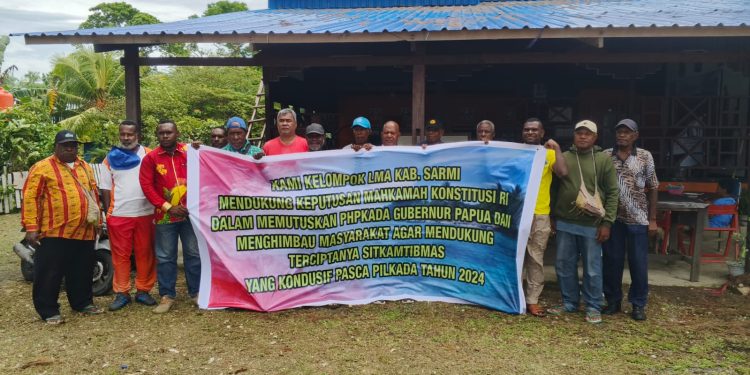 LMA Sarmi Ajak Masyarakat Dukung PSU Pilgub Papua