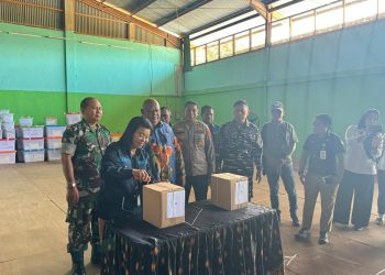 Polresta Jayapura Pastikan Proses Sortir Surat Suara PSU Pilgub Papua Aman dan Tertib