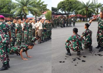Sejumlah Prajurit TNI AL Diberi Sanksi Pushup Hingga Cukur Rambut