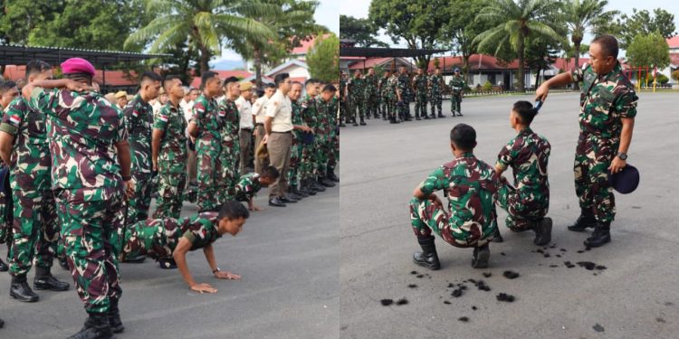 Sejumlah Prajurit TNI AL Diberi Sanksi Pushup Hingga Cukur Rambut
