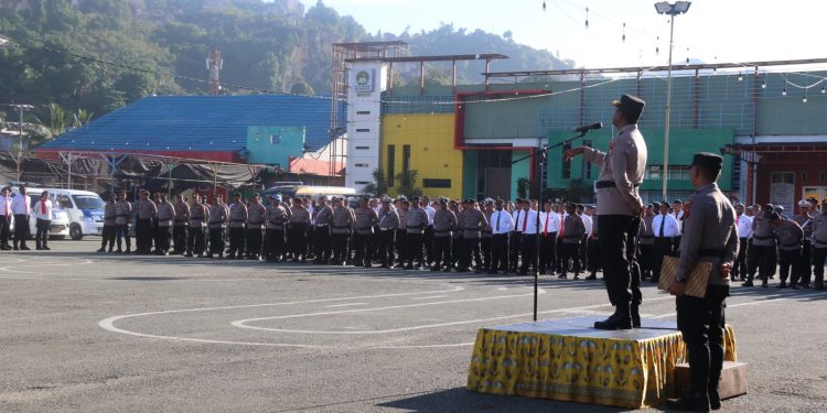 Polresta Jayapura Mantapkan Kesiapan Personel untuk Pengamanan PSU