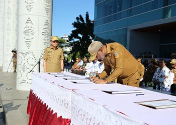 ASN Papua Deklarasi Netralitas dan Penandatanganan Pakta Integritas Jelang PSU Pilgub