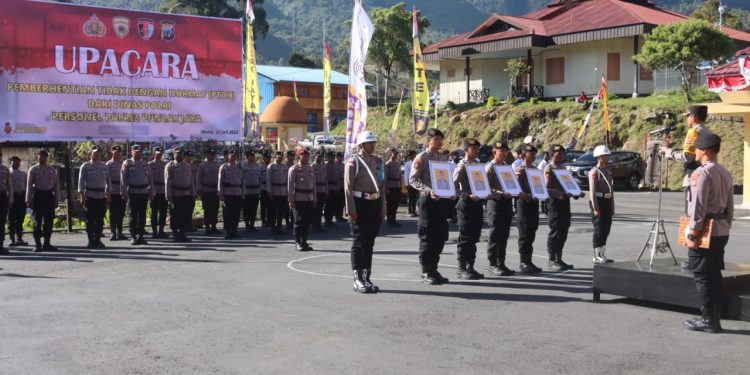 5 Personel Polres Puncak Jaya Dipecat