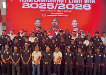 Persipura Luncurkan Skuad dan Ofisial Hadapi Kompetisi Liga 2