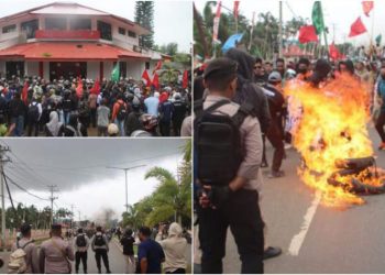 Demo di Kantor Telkom Merauke Berlangsung Ricuh