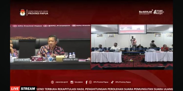 Pleno PSU Pilkada Papua, Paslon Mari-Yo Suara Terbanyak di Keerom