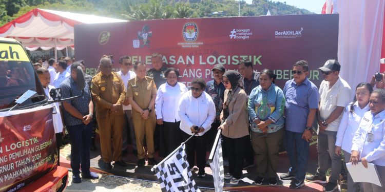 KPU Kota Jayapura Mulai Distribusikan Logistik PSU Pilgub Papua