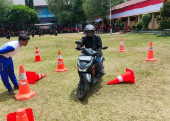 Lomba Ketangkasan Mengendarai Sepeda Motor Honda Warnai Peringatan HUT RI ke-80