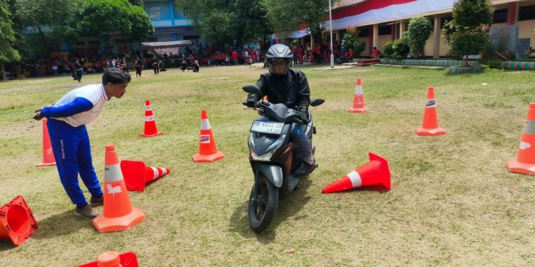 Lomba Ketangkasan Mengendarai Sepeda Motor Honda Warnai Peringatan HUT RI ke-80