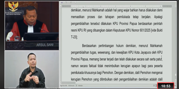 Ketidaknetralan Pejabat Negara pada PSU Pilgub Papua Tak Terbukti
