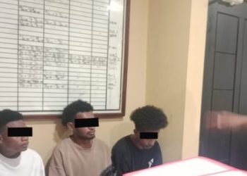 Empat Pemuda Diamankan Polisi Usai Lakukan Pengeroyokan dan Serang Petugas di Jayapura
