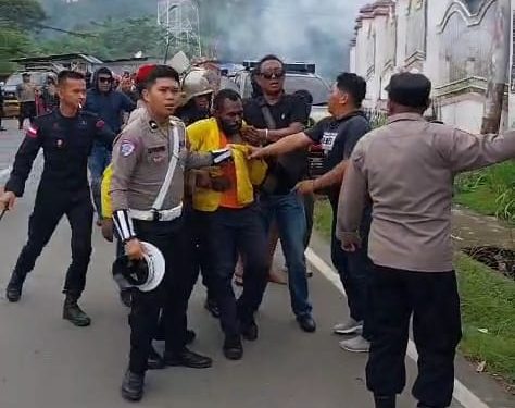 Polisi Amankan Penanggung Jawab Massa Aksi Demo di Jayapura