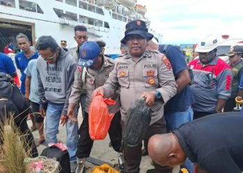 Miras Ilegal Asal Ambon Ditemukan di Pelabuhan Jayapura Saat Debarkasi KM Ciremai