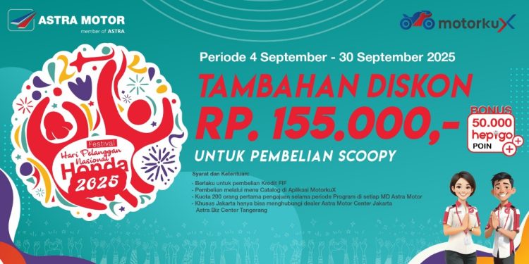 Astra Motor Papua Beri Diskon Spesial untuk Pembelian Honda Scoopy