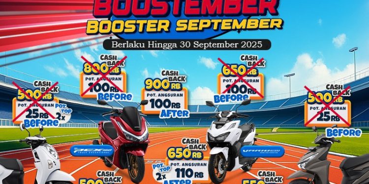 Lewat Boostember, Cicilan Motor Honda Lebih Ringan