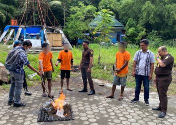 Tegas Lawan Narkoba di Papua, Ganja 3,4 Kilogram Dimusnahkan
