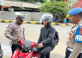 54 Pengendara Terjaring dalam Operasi Zebra Cartenz di Jayapura