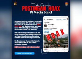 Hoaks Pembakaran RSUD Yowari Beredar, Polisi Lakukan Penyelidikan Penyebar Konten