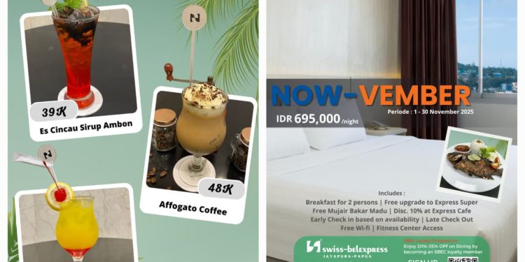 Nikmati Pengalaman Menginap Berkelas di Swiss-Belexpress Jayapura