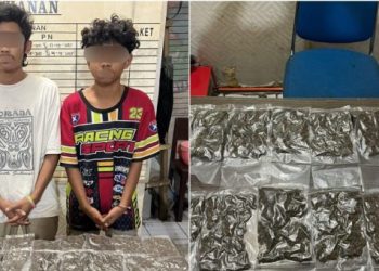 Dua Pelaku Narkotika Dibekuk di Depan Kantor Gubernur