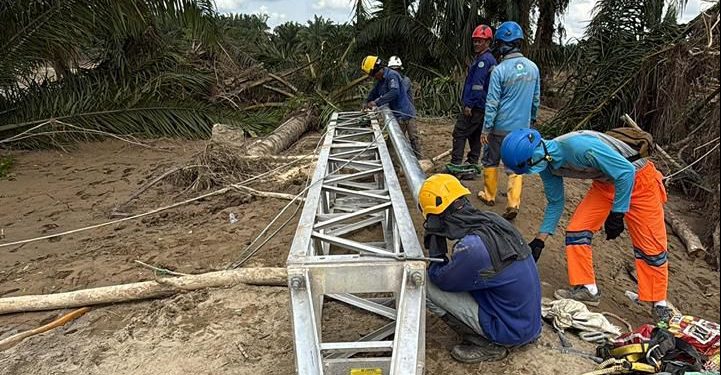 PLN Kebut Perbaikan Jalur Listrik Langsa-Pangkalan Brandan