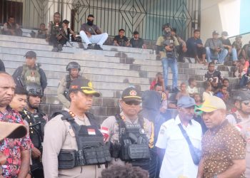 Front Mahasiswa Yahukimo se Indonesia Unjuk Rasa Tolak Militerisme