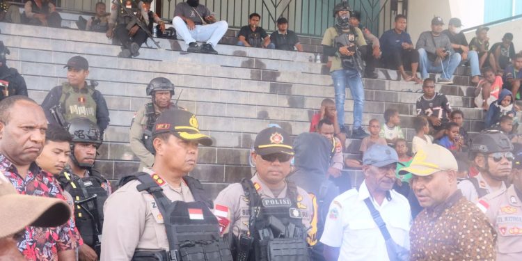 Front Mahasiswa Yahukimo se Indonesia Unjuk Rasa Tolak Militerisme