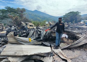 Kebakaran Terbesar di Karubaga, Polisi Amankan Barang Bukti