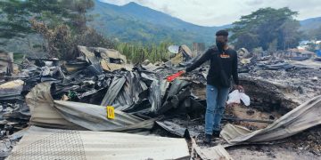 Kebakaran Terbesar di Karubaga, Polisi Amankan Barang Bukti