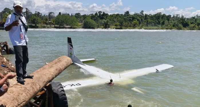 Pesawat Smart Air Jatuh di Perairan Nabire