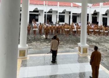 Bupati Dominggus Catue Sampaikan 10 Point Penting bagi ASN