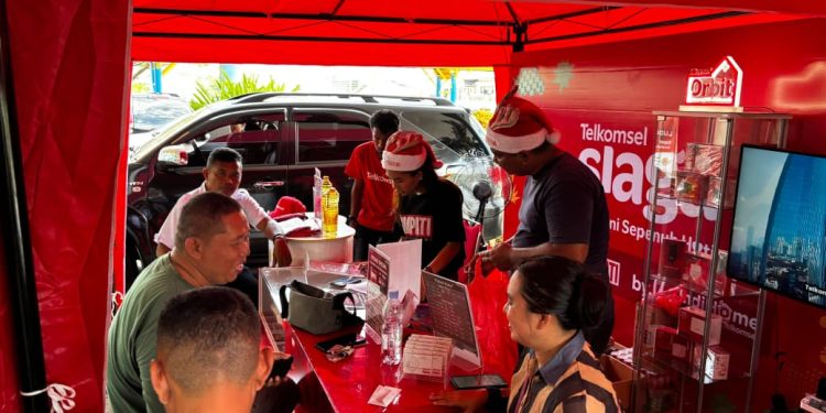 Telkomsel Catat Kenaikan Trafik Data Natal dan Tahun Baru di Papua dan Maluku