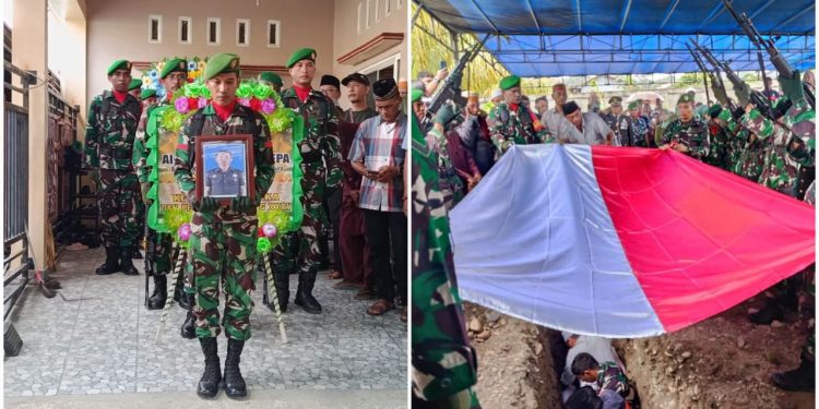 Sertu Arifin Cepa Korban Kontak Tembak Dimakamkan di Timika