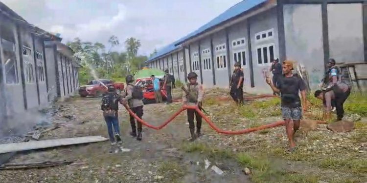 Empat Terduga Pelaku Pembakar Sekolah di Yahukimo Dibekuk