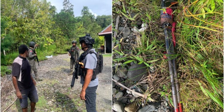 Satgas Operasi Damai Cartenz Amankan Senjata Api Rakitan di Yahukimo