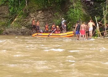 Pencarian Pemuda Tenggelam di Sungai Habiye Masih Berlanjut