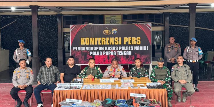 Aparat Gabungan Rilis Perkembangan Penegakan Hukum Kasus DPO KKB Nabire