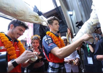 Joan Mir dan Luca Marini Sapa Bikers Honda di Bali