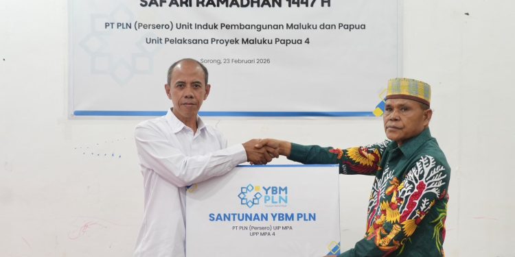 PLN UIP MPA Tebar Kebaikan Lewat Safari Ramadhan di Sorong