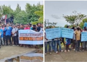 Nelayan Merauke Demo Tolak Kapal Trawl di Laut Selatan